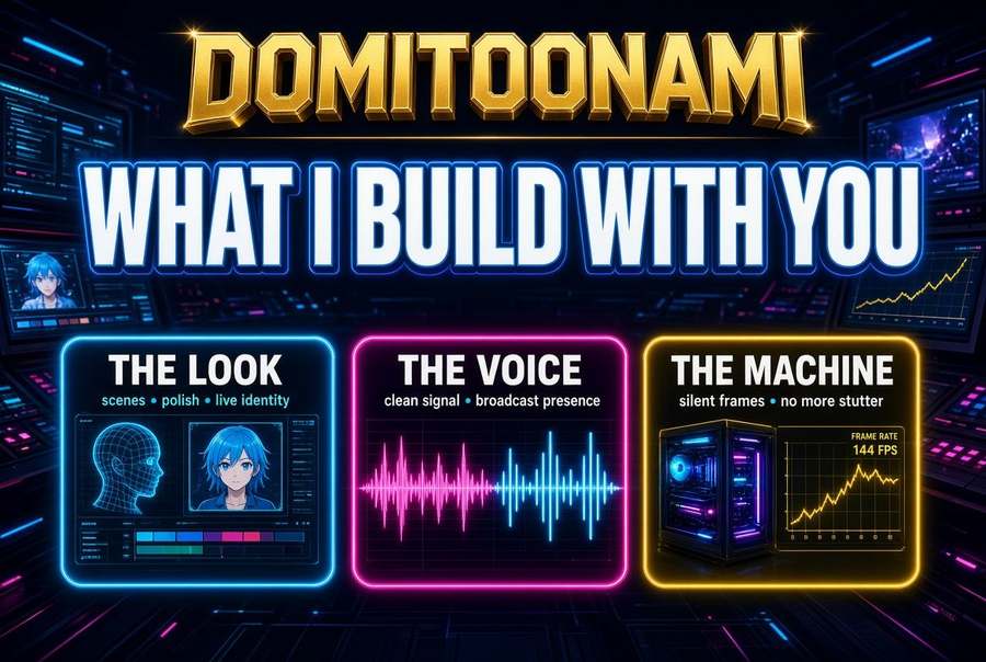 What Domi builds with you: the look, the voice, and the machine